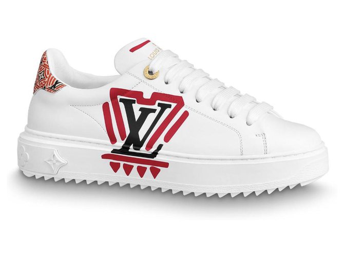 Louis Vuitton Sneaker LV Crafty Bianco Pelle  ref.208092