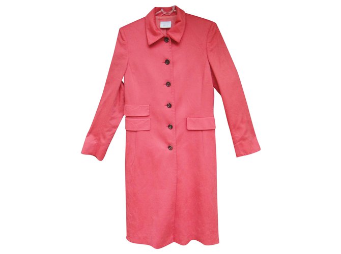 Akris cashmere and silk coat t 40 Coral  ref.208119