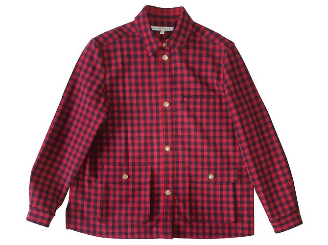 & Other Stories Gingham Jacke Rot Schwarz