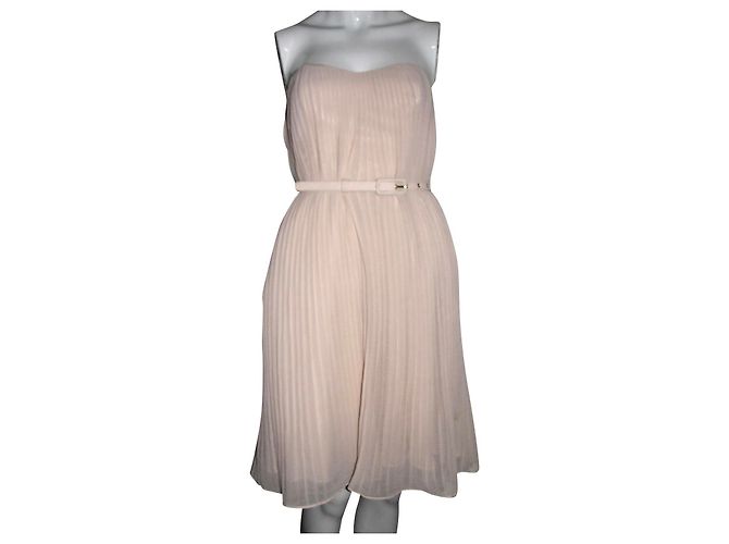 French Connection Shelby trägerloses Swandsdown-Kleid Fleisch