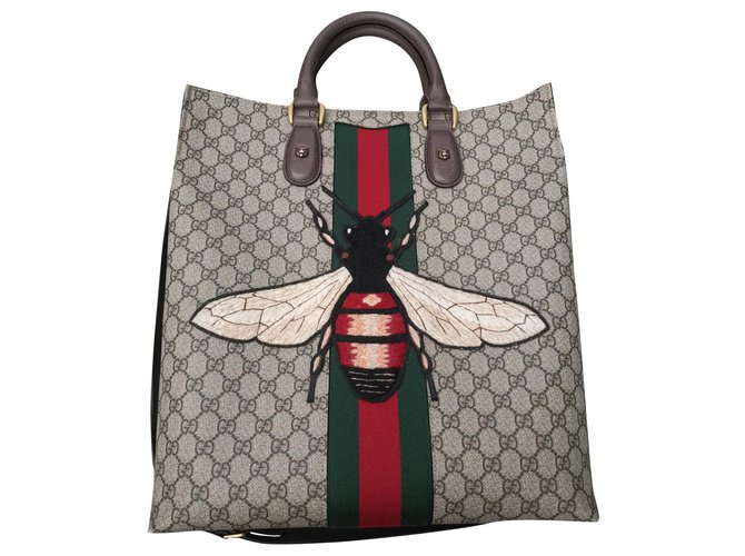 Gucci Monogram Animalier Bee tote bag  ref.208157