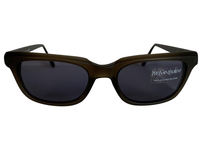 Yves Saint Laurent Rétro '80s gafas de sol Caqui Acetato  ref.208189
