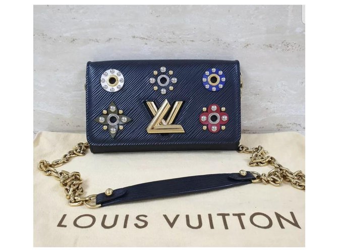 Louis Vuitton Portafogli Twist Monogram Flower su borsa a catena Multicolore Pelle  ref.208220