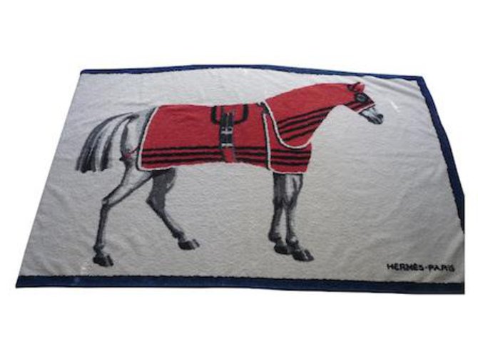 Hermès HERMES Place sheet Horse rare model very good condition Multiple colors Cotton Rope  ref.208712