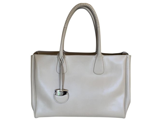 Salvatore Ferragamo Handbags Beige Leather  ref.208733