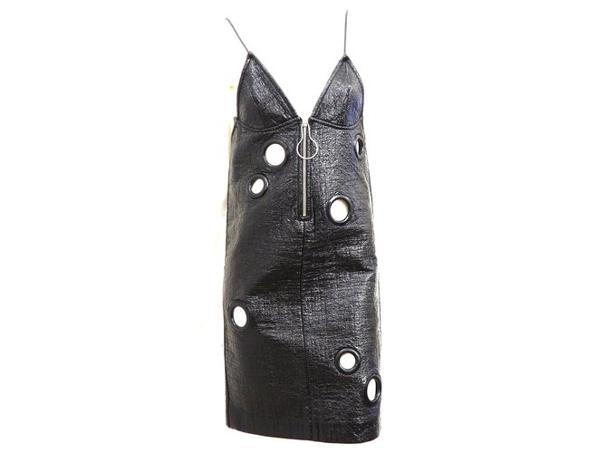 Bally schwarz ausgeschnittenes Kleid Baumwolle Viskose  ref.208746