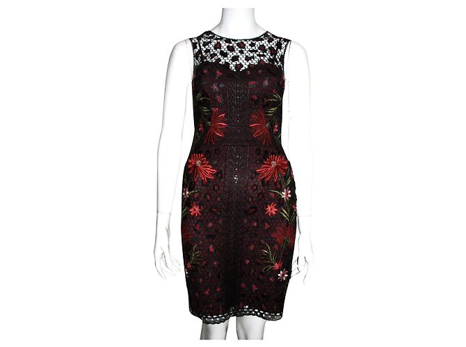 Vestido de encaje Karen Millen Negro Roja