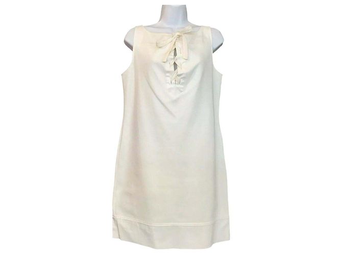 Vestido Diane Von Furstenberg Garner de algodón blanco