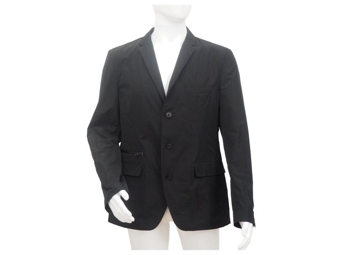 Dkny Men Waterproof Tailored Blazer in Black Size L Nylon  ref.208816