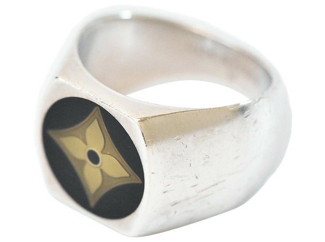 Louis Vuitton Ring Silvery Silver  ref.208945