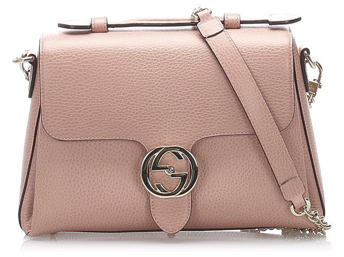 gucci pink interlocking bag