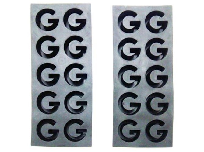 Gucci Rare paire de plateaux à glaçons GG Noir  ref.209048