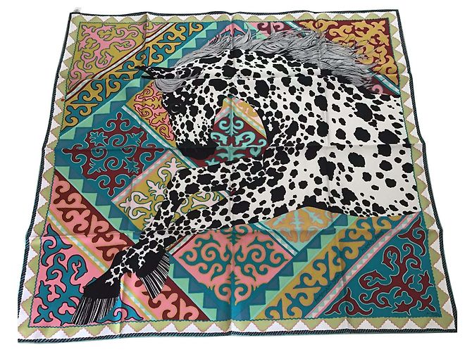 Hermès Appaloosa Mehrfarben Seide