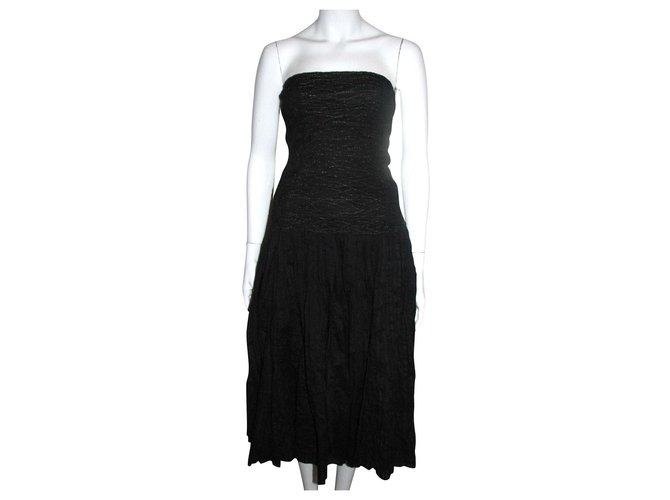 Diane Von Furstenberg DvF Vintage Sheryl dress Black Golden Cotton  ref.209119