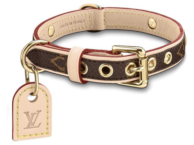LV Monogram Dog Collar (Medium Breed) — Frostytch