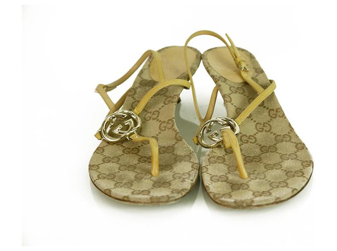 gucci monogram sandals