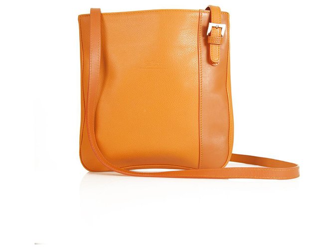 Sac longchamp 2025 orange cuir