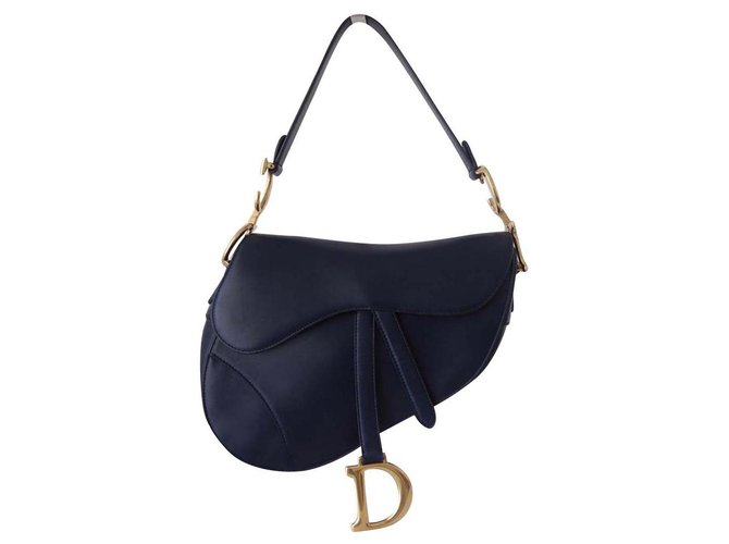 Dior NAVY BLUE DIOR SADDLE BAG Handbags 