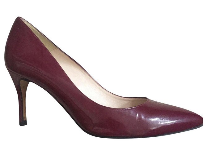 Russell & Bromley Burgundy patent pumps Dark red Patent leather  ref.209346