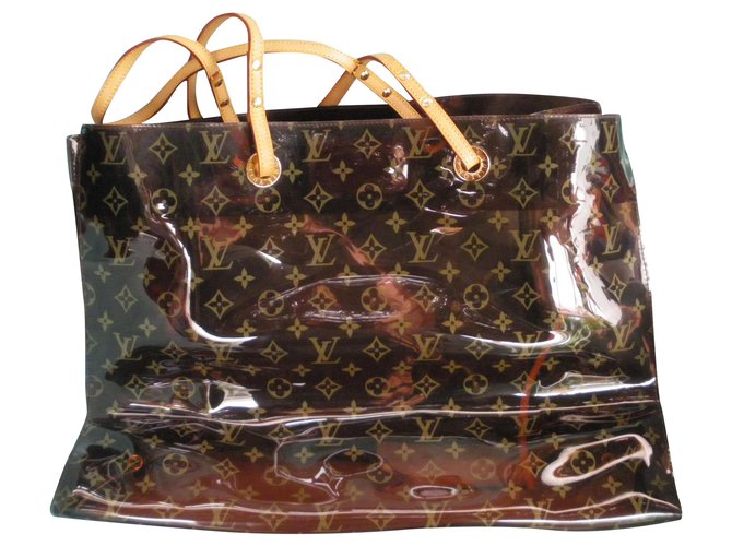 Used Louis Vuitton Sack Plastic /Tote Bag/Pvc/Brown/Brown/M51140 Bag