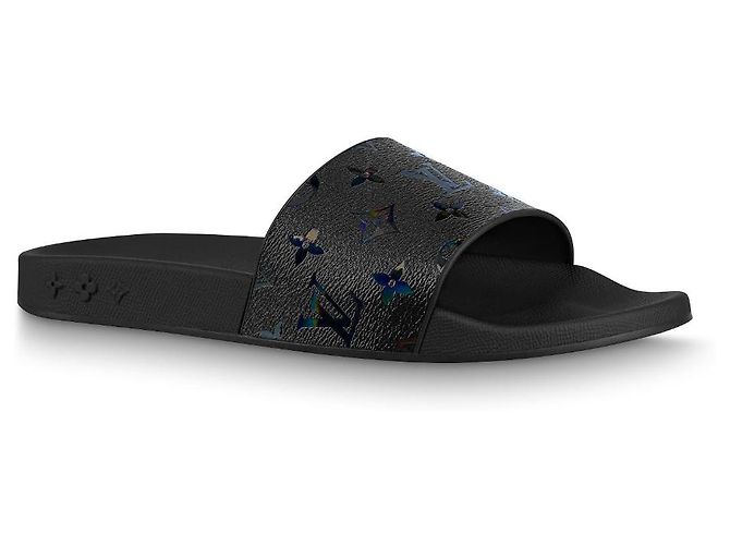 Louis Vuitton LV waterfront mules black new