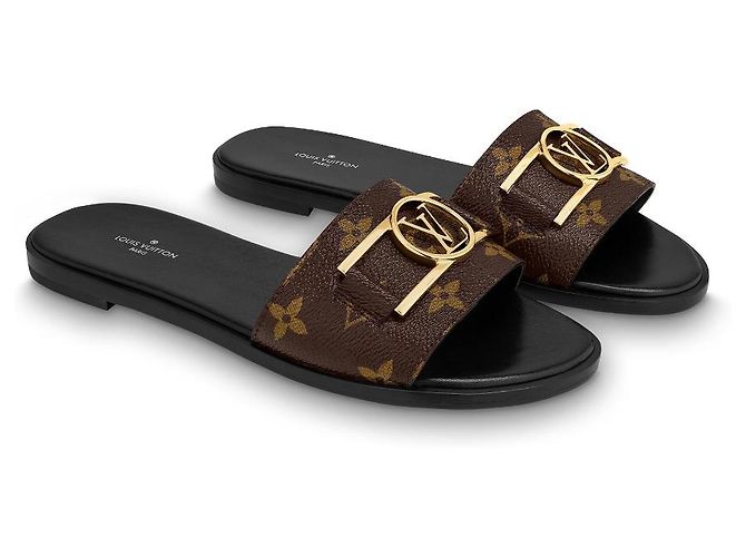 Louis Vuitton LV Mules Lockit flat Black