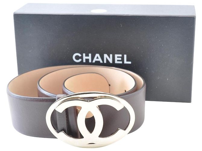 CHANEL Belt Brown