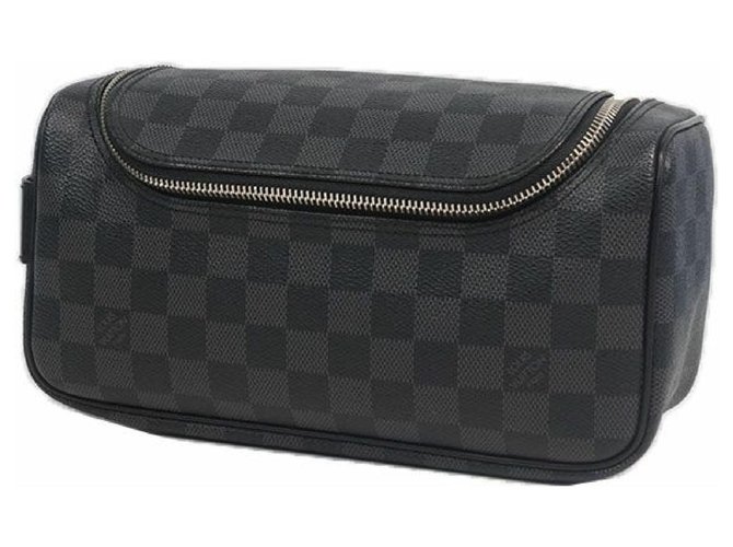 Louis Vuitton - Toiletry Pouch - Travel - Damier Graphite - SHW - Pre Loved