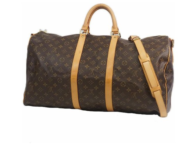 Louis Vuitton, Bags, Authentic Louis Vuitton Keepall 55 Bandouliere  Travel Monogram Unisex With Strap