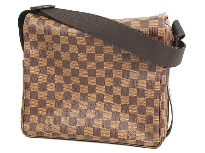 Authentic Louis Vuitton Damier Naviglio Shoulder Cross Body Bag