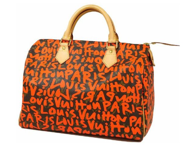 Louis Vuitton Speedy 30 Bolso Boston para mujer M93705 naranja  ref.209655
