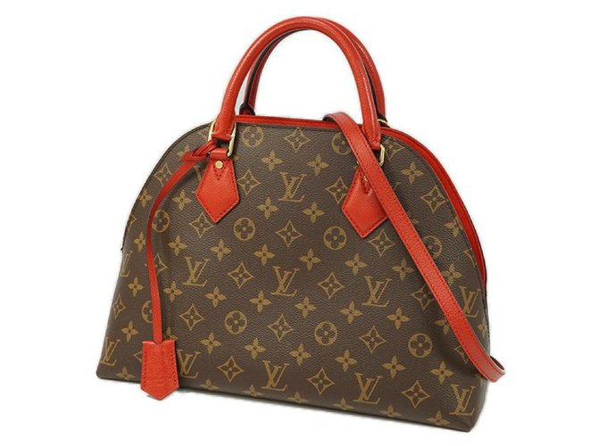Louis Vuitton alma dans le sac à main des femmes M41779 Rouge Toile  ref.209659