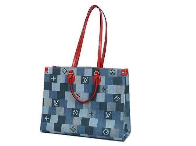 LOUIS VUITTON Borsa da donna Onthego GM M44992 blu x rosso