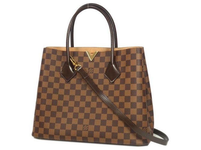 Louis Vuitton Kensington Bolso para mujer N41435 ebene más damier Damier ebene Lienzo  ref.209727
