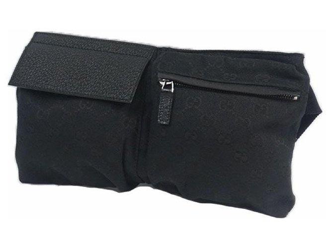 Gucci Womens Waist bag 28566 black Leather  ref.209765