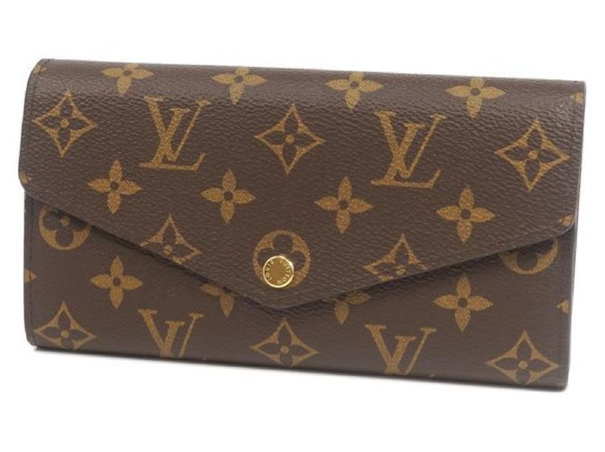 Louis Vuitton Portofeuilles Sarah Womens lange Brieftasche M.61734 Leinwand  ref.209827