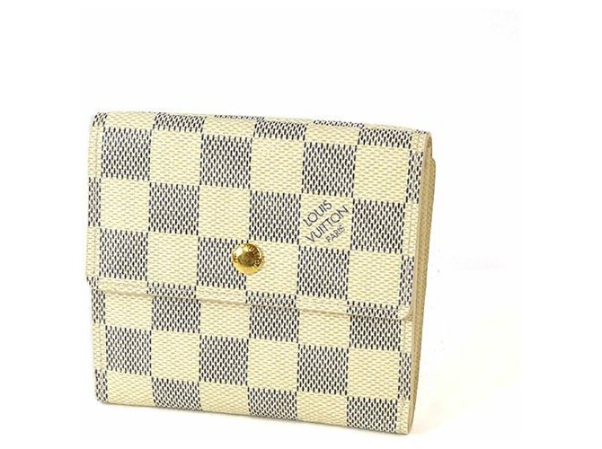 Louis Vuitton Portofeuilles Elise Womens lange Brieftasche N.61733 Weiß  ref.209836