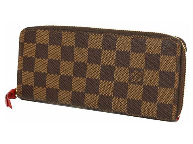 Louis Vuitton Damier Clemence Wallet Women's Men's Wallet N60534 Brown