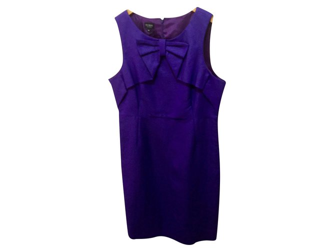 Hobbs Invitation dress, NEW Purple Cotton Viscose Polyamide  ref.209920