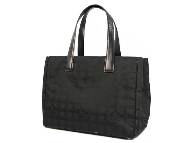 CHANEL New Travel Line tote MM Womens tote bag A15991 black Leather Nylon  ref.210002