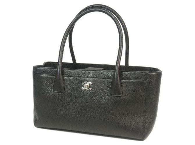 CHANEL Executive tote Womens tote bag A29292 black x silver hardware Leather  ref.210045