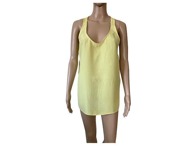 Top de seda Bruuns Bazaar Amarelo