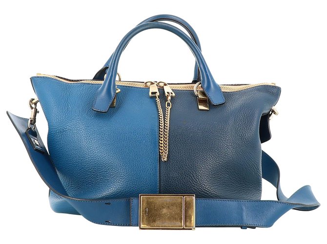 Chloé Handbag Blue Leather  ref.210144