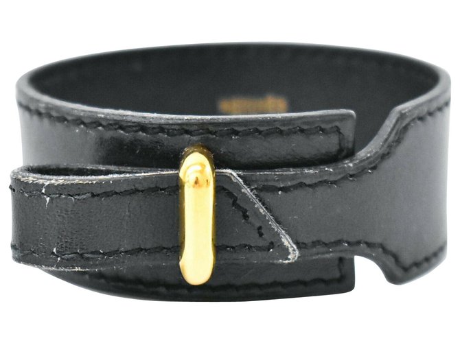 Hermès Hermes bracelet Black Leather  ref.210161