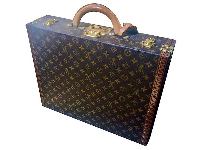 Louis Vuitton Monogram president case Brown
