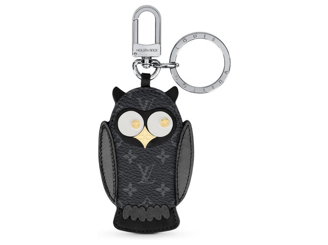 Louis Vuitton LV Owl bag charm key holder Grey Leather ref.210282 - Joli  Closet