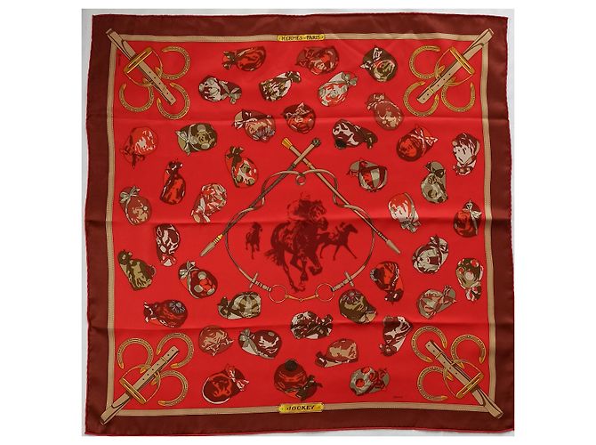 Hermès Jóquei Vermelho Multicor