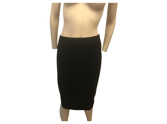 Mcq Black Cotton Viscose Skirt