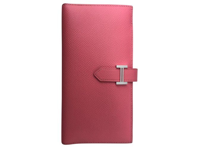 Hermès Béarn Pink Leather  ref.210420