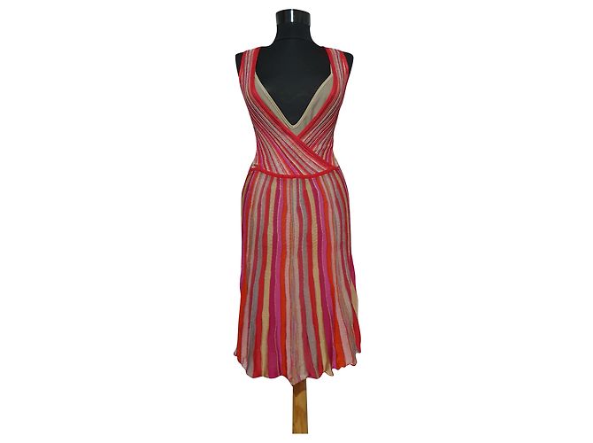 Missoni Kleid Mehrfarbig Viscose Mehrfarben
